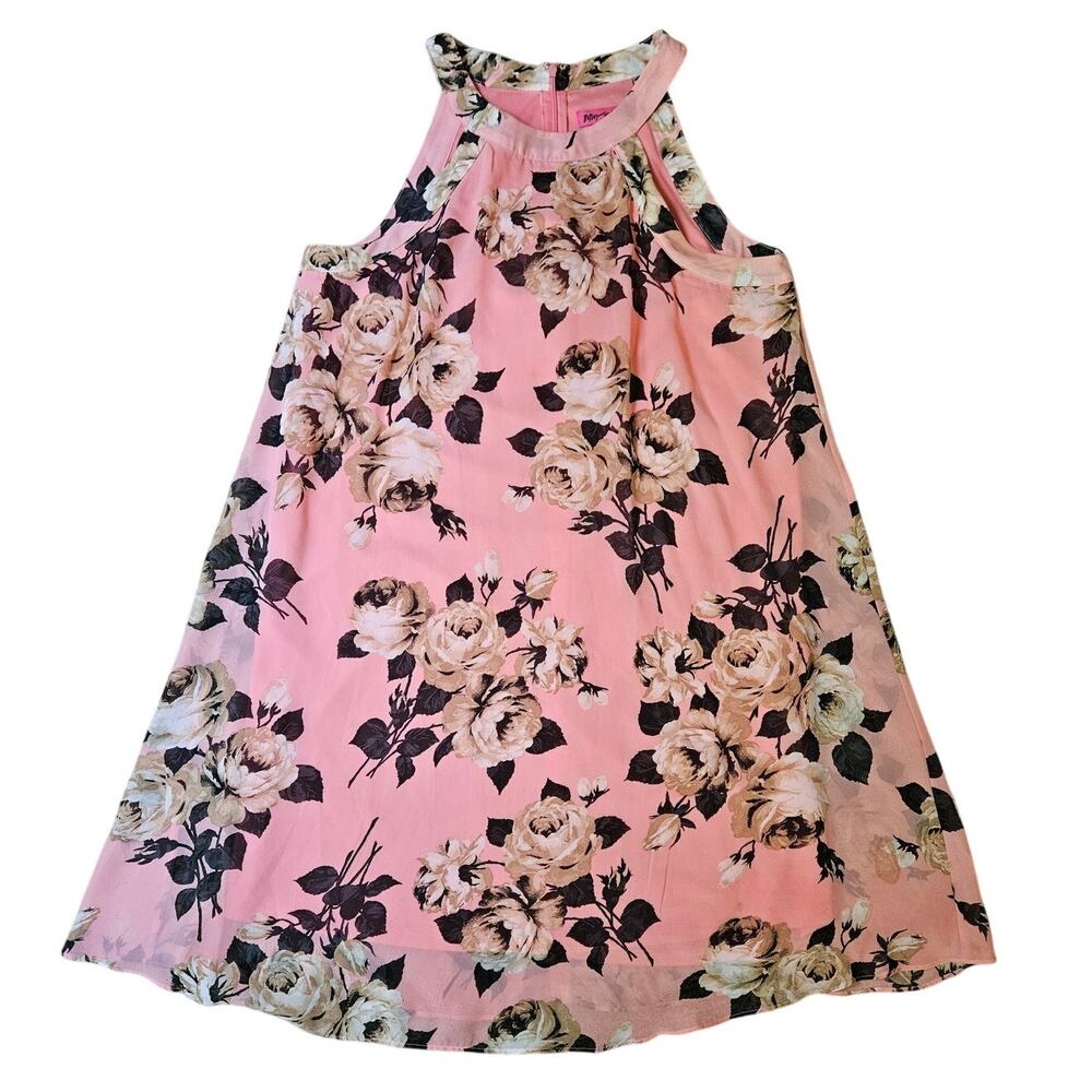 Betsey Johnson Pink Floral Shift Dress Size 10